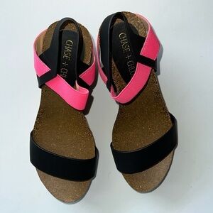 Preowned Chase and Chloe Wedge Sandals